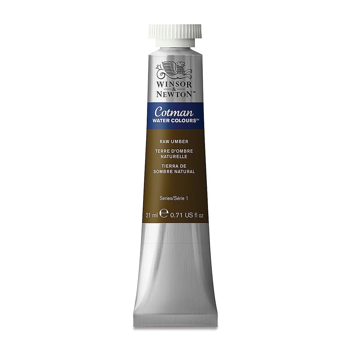 WINSOR & NEWTON COTMAN WATER COLOUR TUBE 21 ML SR  1 RAW UMBER (554)