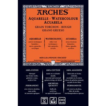 ARCHES WATER COLOUR PAPER ROLL ROUGH 300 GSM 100% COTTON 1.13 M x 9.15 M