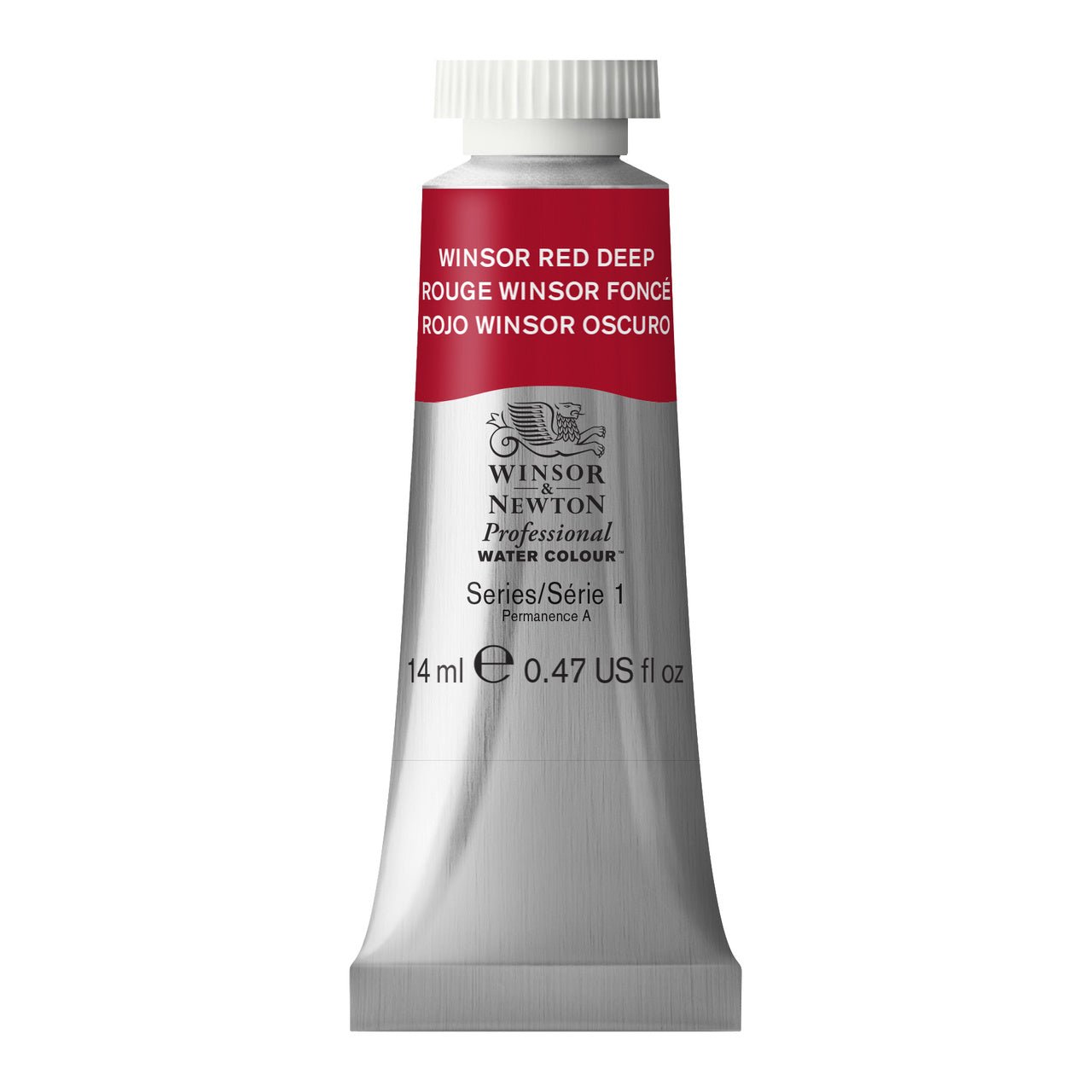 WINSOR & NEWTON PROFESSIONAL WATER COLOUR TUBE 14 ML SR  1 WINSOR RED DEEP (725)