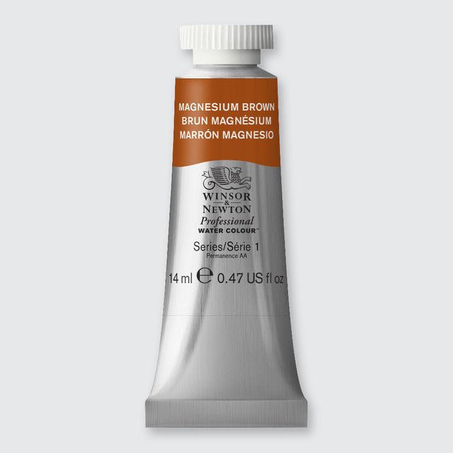 WINSOR & NEWTON PROFESSIONAL WATER COLOUR TUBE 14 ML SR  1 MAGNESIUM BROWN (381)