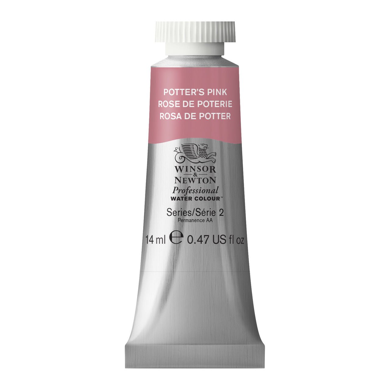 WINSOR & NEWTON PROFESSIONAL WATER COLOUR TUBE 14 ML SR  2 POTTERS PINK (537)