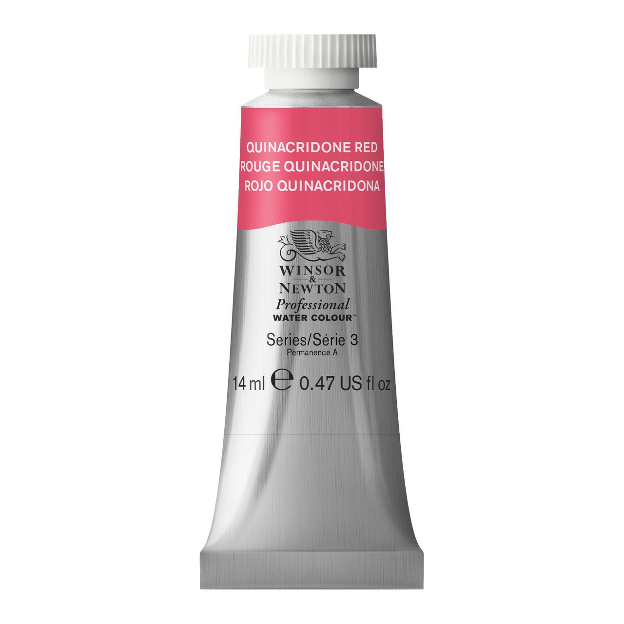 WINSOR & NEWTON PROFESSIONAL WATER COLOUR TUBE 14 ML SR  3 QUINACRIDONE RED (548)
