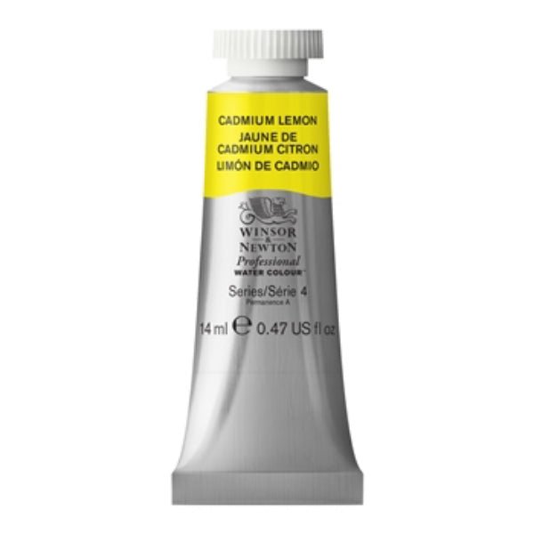 WINSOR & NEWTON PROFESSIONAL WATER COLOUR TUBE 14 ML SR  4 CADMIUM LEMON (086)