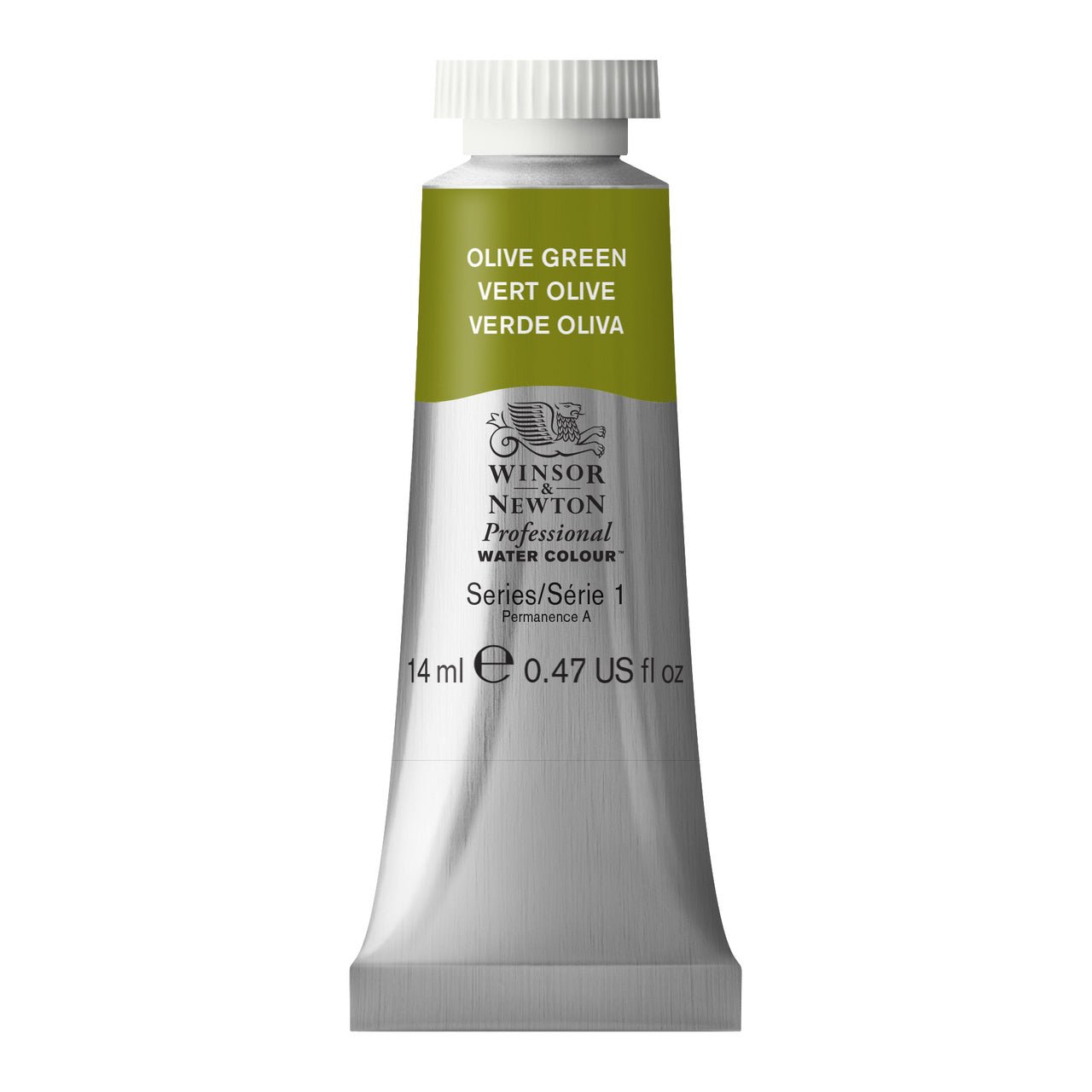 WINSOR & NEWTON PROFESSIONAL WATER COLOUR TUBE 14 ML SR  1 OLIVE GREEN (447)