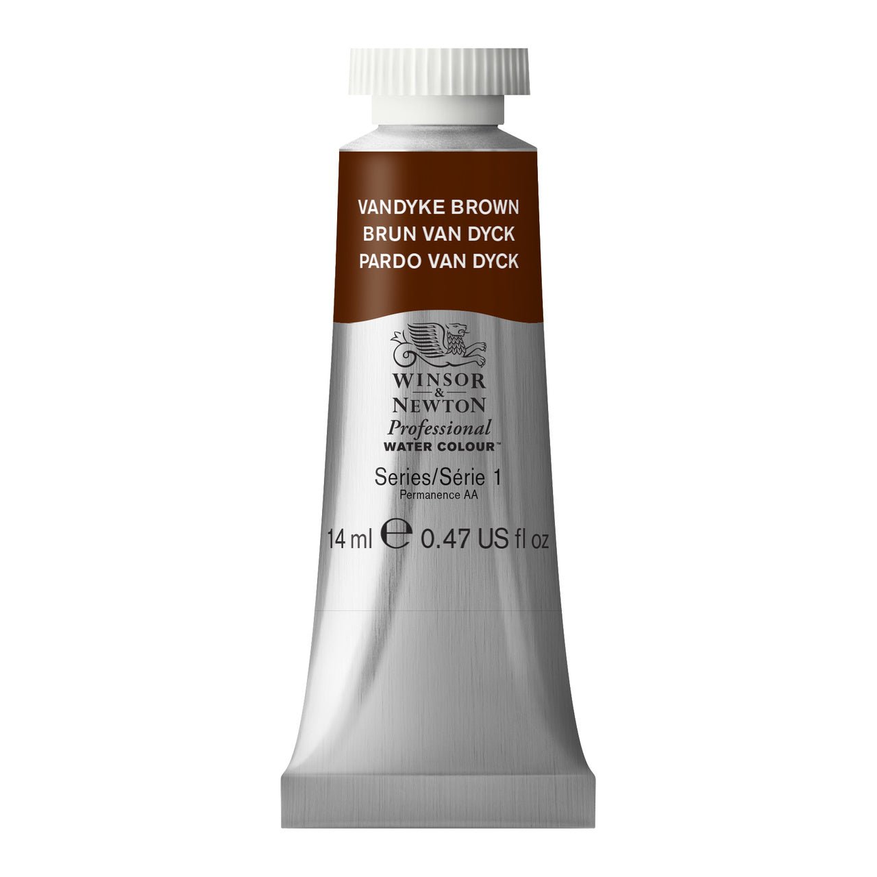 WINSOR & NEWTON PROFESSIONAL WATER COLOUR TUBE 14 ML SR  1 VANDYKE BROWN (676)