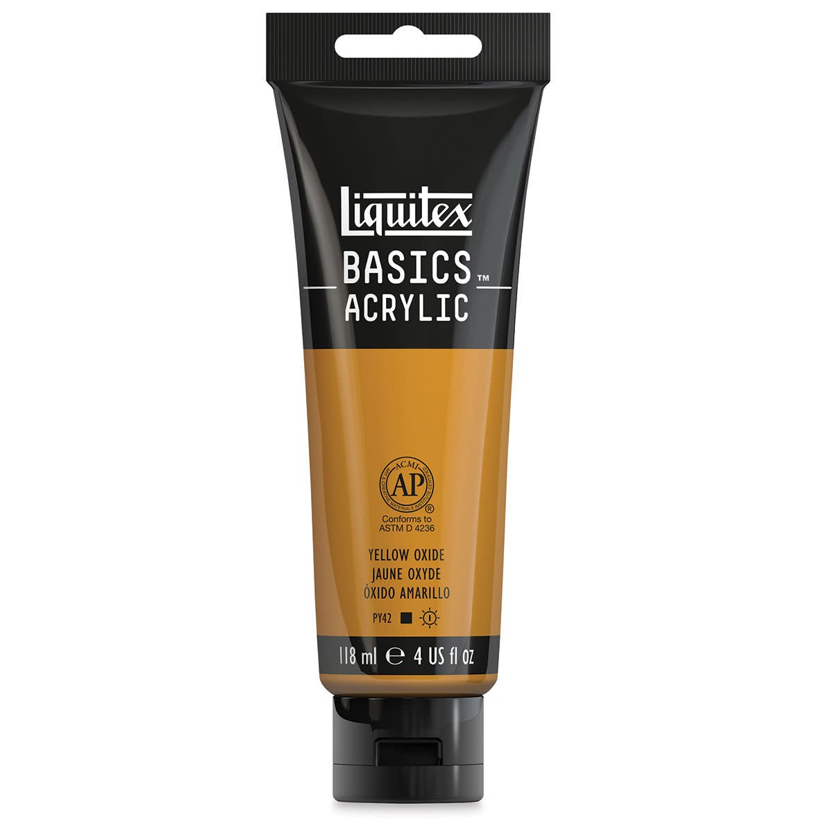 LIQUITEX BASICS ACRYLIC 118 ML YELLOW OXIDE 6416
