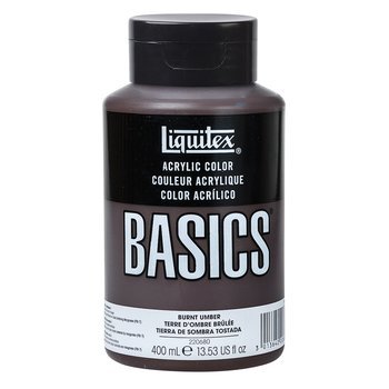 LIQUITEX BASICS ACRYLIC 400 ML BURNT UMBER 0 128