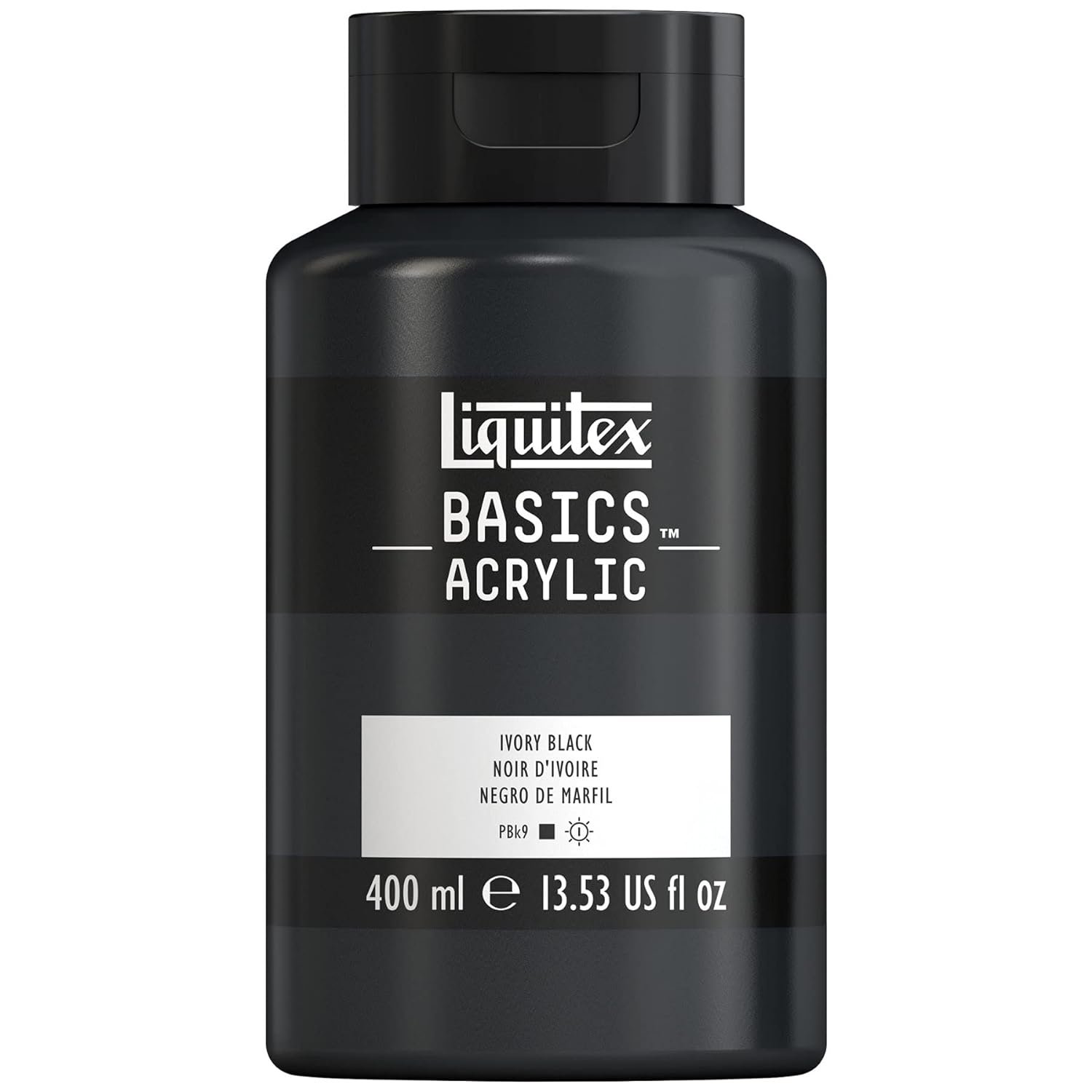 LIQUITEX BASICS ACRYLIC 400 ML IVORY BLACK 0 244