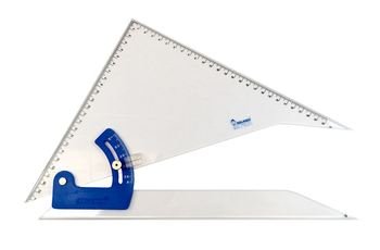 NALANDA ADJUSTABLE SET SQUARE 2 SIDE MARK 20 CM 5021