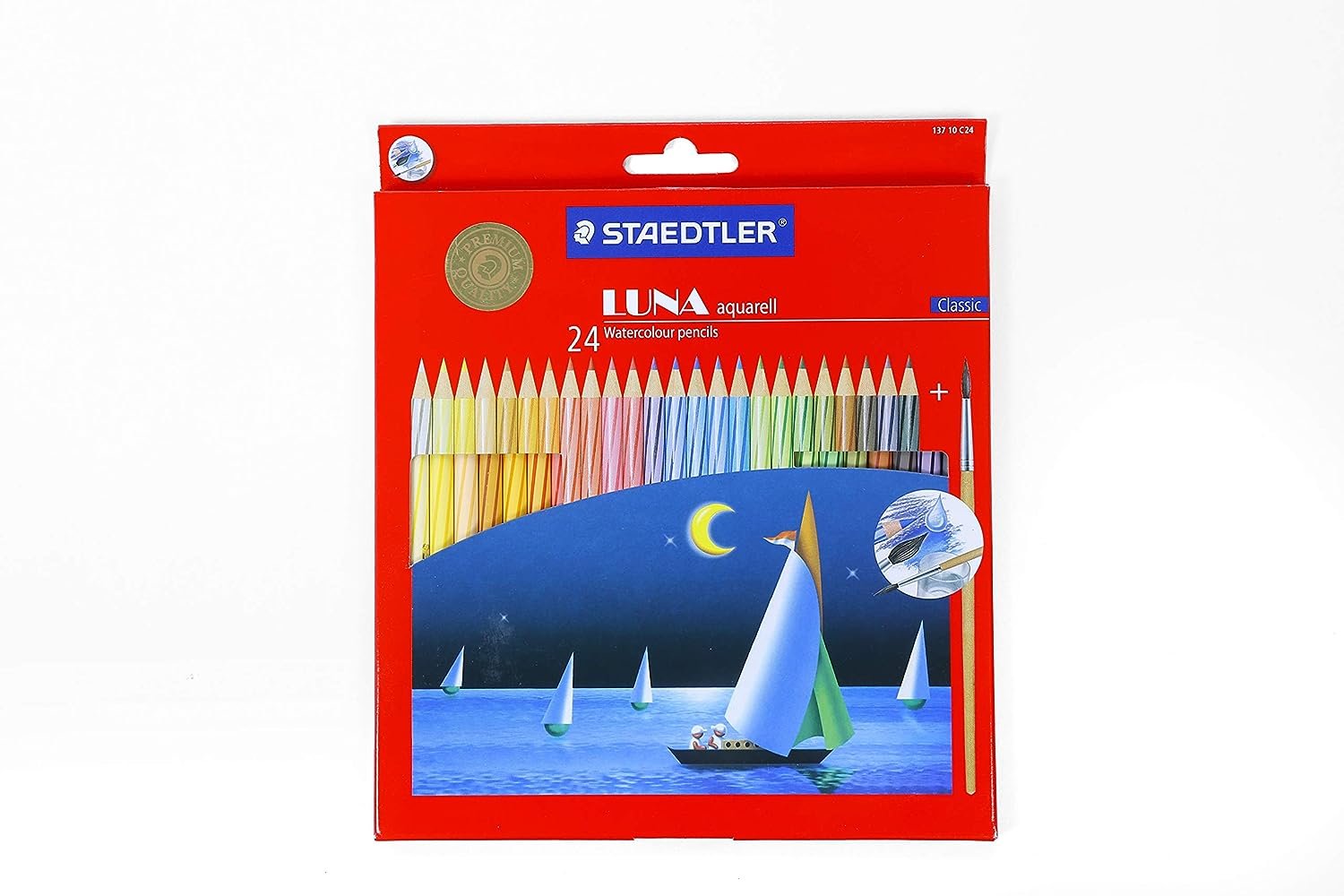 STAEDTLER LUNA WATER COLOUR PENCILS Set of 24 (137 10 C24)