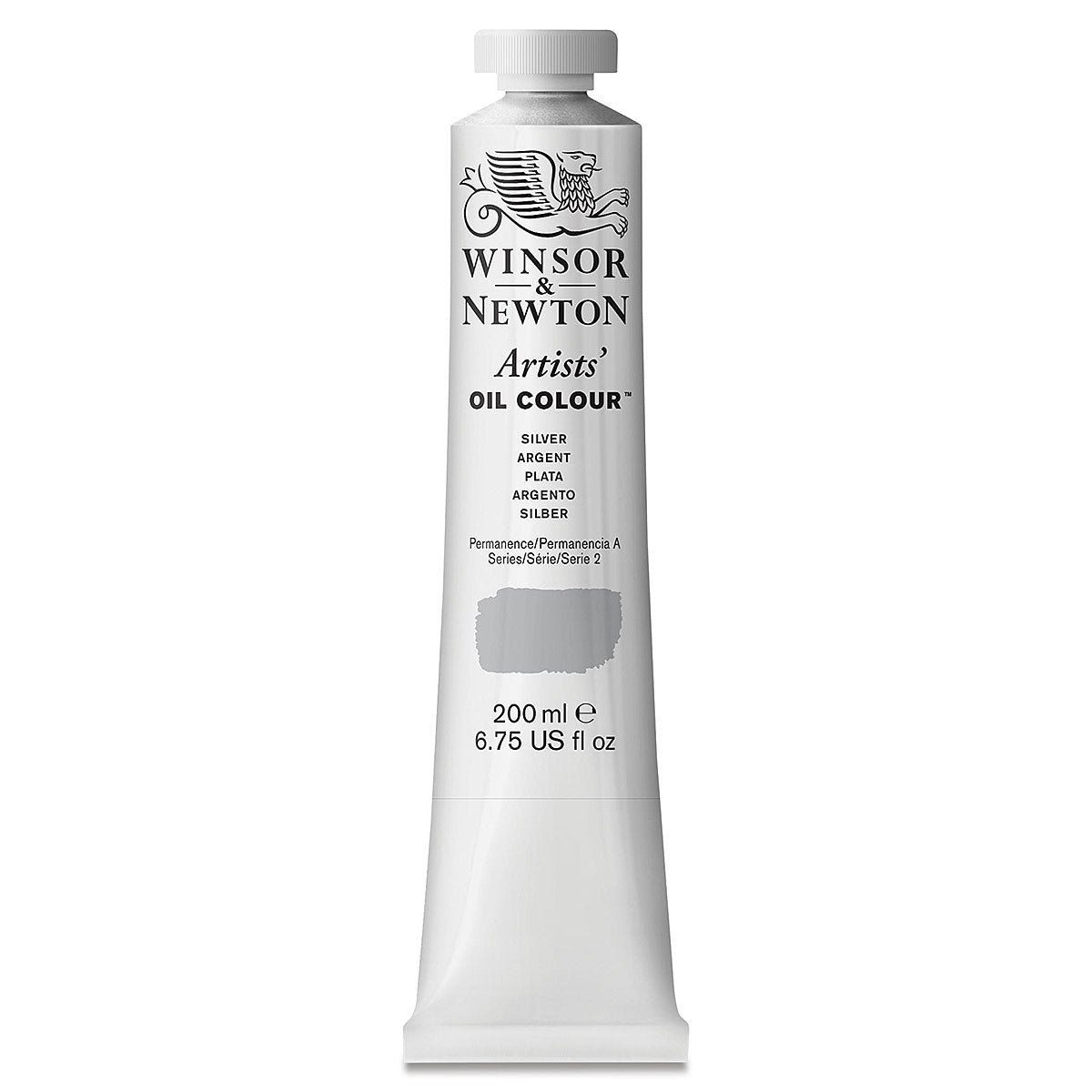 WINSOR & NEWTON ARTIST OIL COLOUR 200 ML SR 2 SILVER (617)