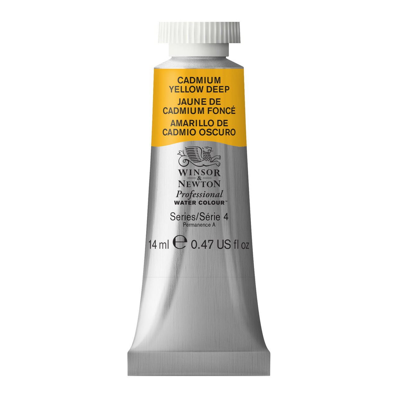 WINSOR & NEWTON PROFESSIONAL WATER COLOUR TUBE 14 ML SR  4 CADMIUM YELLOW DEEP (097)