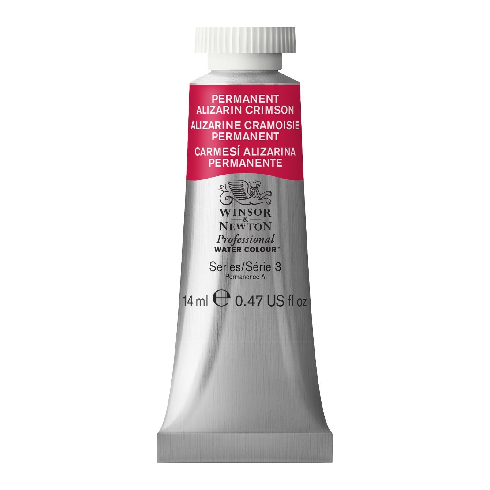 WINSOR & NEWTON PROFESSIONAL WATER COLOUR TUBE 14 ML SR  3 PERM ALIZARIN CRIMSON (466)
