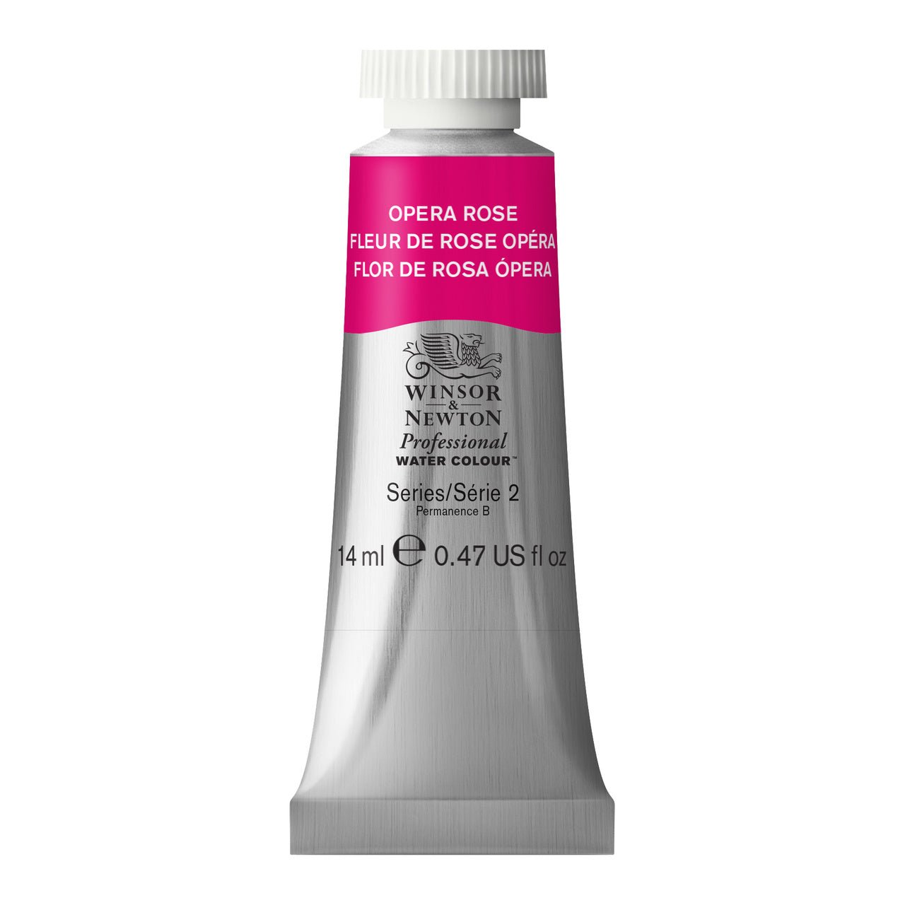 WINSOR & NEWTON PROFESSIONAL WATER COLOUR TUBE 14 ML SR  2 OPERA ROSE (448)