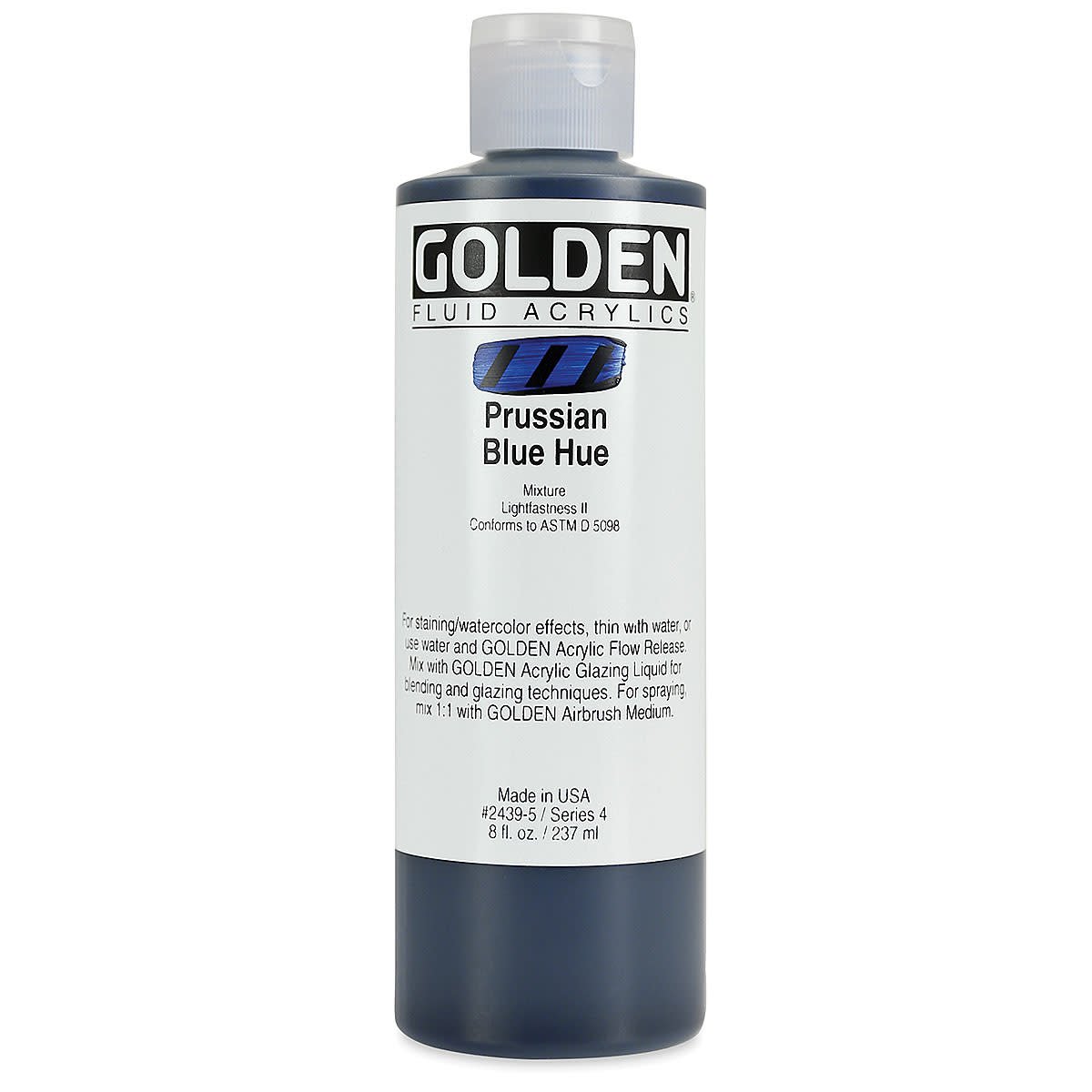 GOLDEN FLUID ACRYLIC COLOUR 236 ML PRUSSIAN BLUE HUE