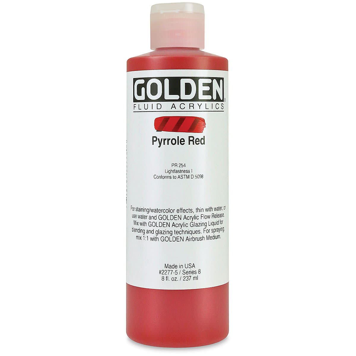 GOLDEN FLUID ACRYLIC COLOUR 236 ML PYRROLE RED