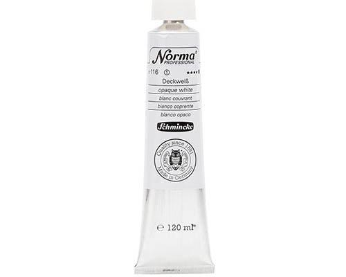 SCHMINCKE NORMA PROFESSIONAL OIL COLOUR 120 ML SR 1 OPAQUE WHITE (116)
