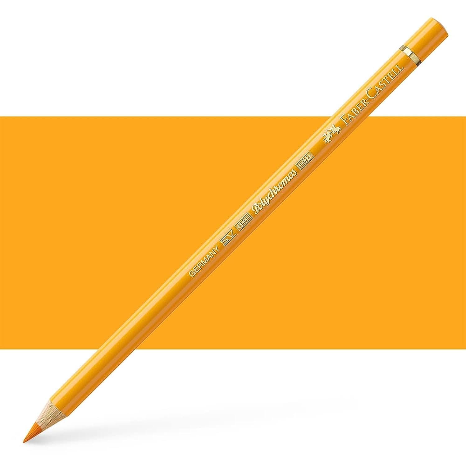 FABERCASTELL POLYCHROMOS COLOUR PENCILS DARK CHROME YELLOW (109)