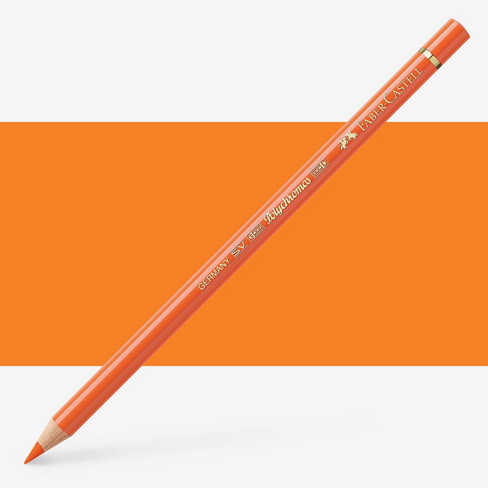 FABERCASTELL POLYCHROMOS COLOUR PENCILS ORANGE GLAZE (113)
