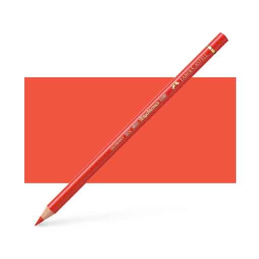 FABERCASTELL POLYCHROMOS COLOUR PENCILS LIGHT CADMIUM RED (117)