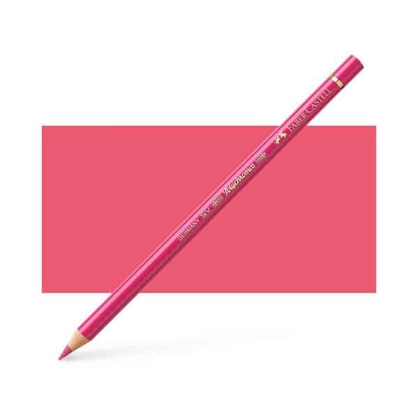 FABERCASTELL POLYCHROMOS COLOUR PENCILS ROSE CARMINE (124)