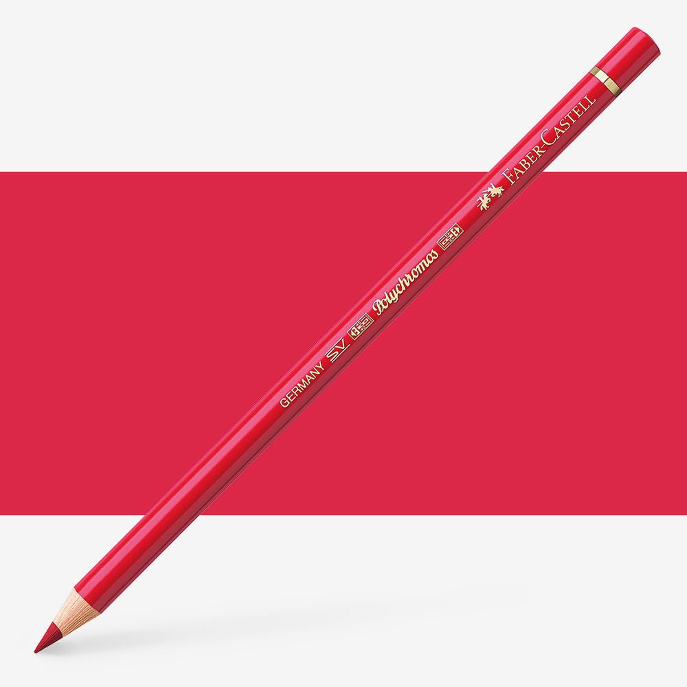 FABERCASTELL POLYCHROMOS COLOUR PENCILS PERMANENT CARMINE (126)