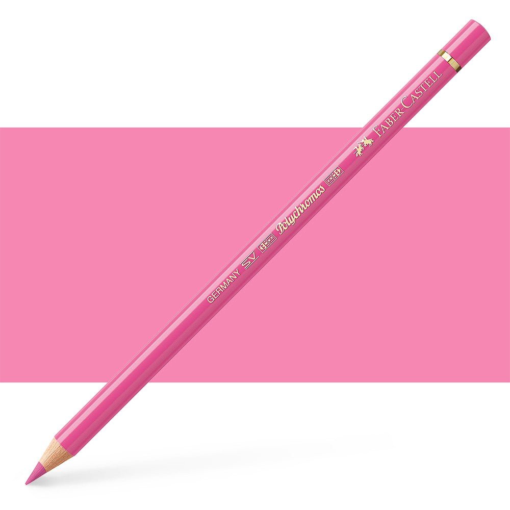 FABERCASTELL POLYCHROMOS COLOUR PENCILS PINK MADDER LAKE (129)
