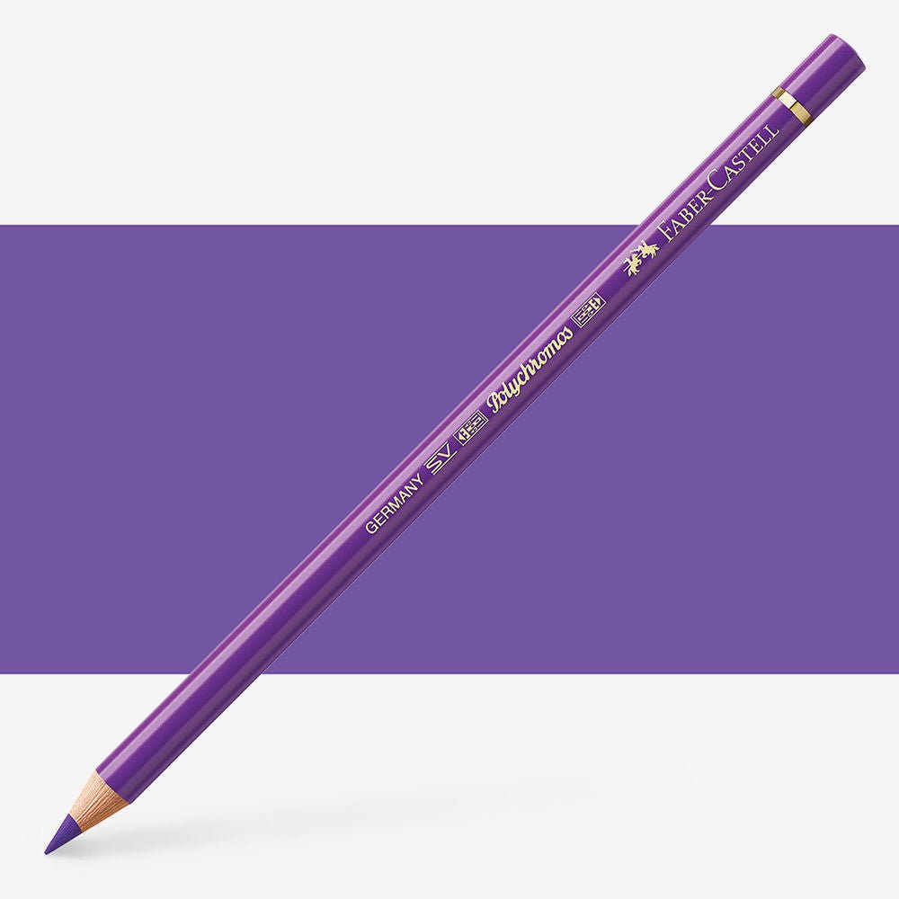 FABERCASTELL POLYCHROMOS COLOUR PENCILS PURPLE VIOLET (136)