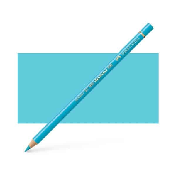 FABERCASTELL POLYCHROMOS COLOUR PENCILS LIGHT COBALT TURQUOISE (154)