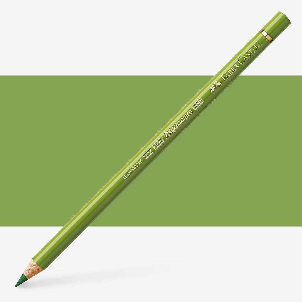 FABERCASTELL POLYCHROMOS COLOUR PENCILS EARTH GREEN YELLOWISH (168)