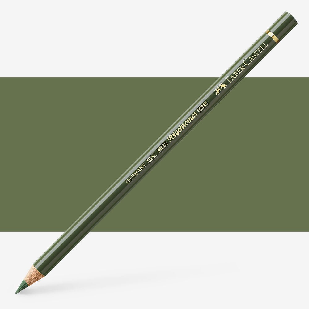 FABERCASTELL POLYCHROMOS COLOUR PENCILS CHROMIUM GREEN OPAQUE (174)