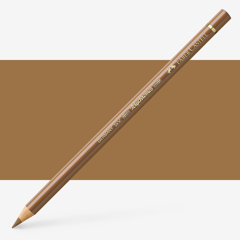 FABERCASTELL POLYCHROMOS COLOUR PENCILS WALNUT BROWN (177)