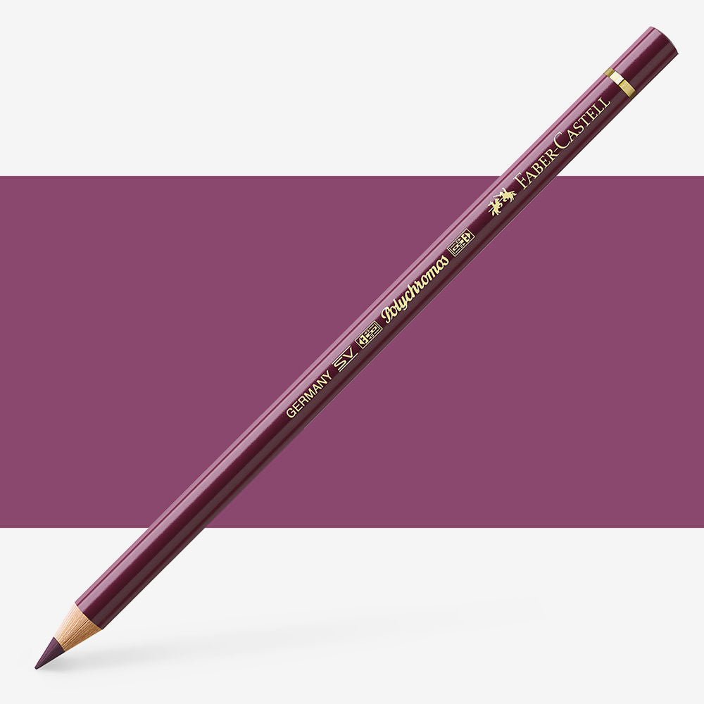 FABERCASTELL POLYCHROMOS COLOUR PENCILS RED VIOLET (194)