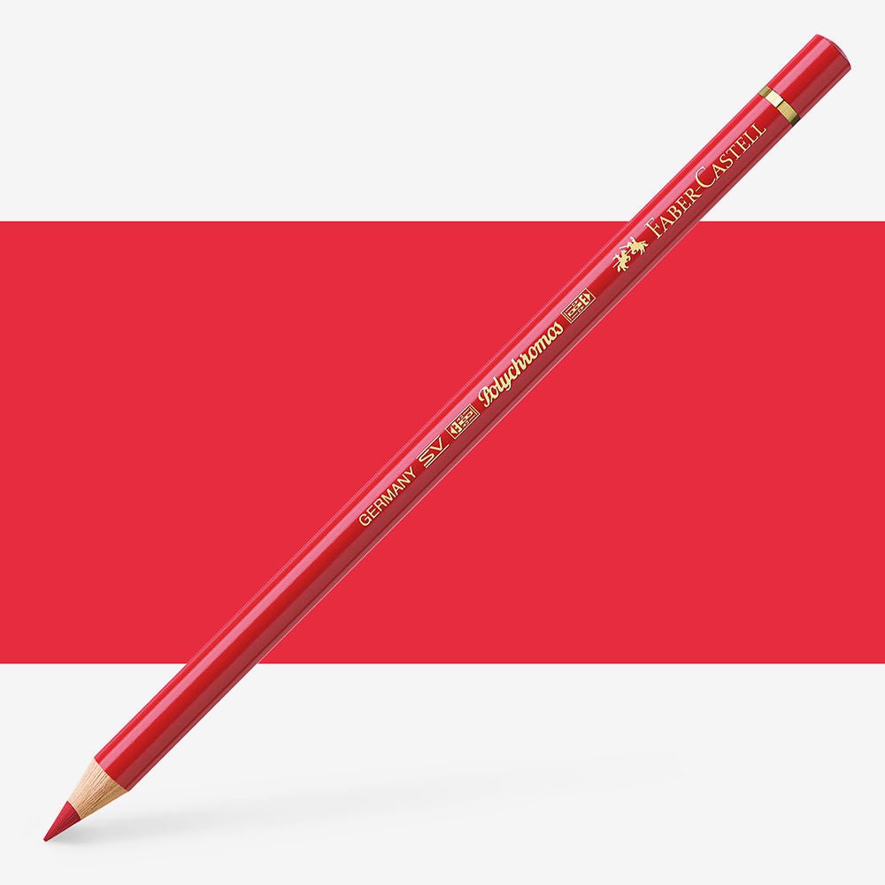 FABERCASTELL POLYCHROMOS COLOUR PENCILS DEEP RED (223)