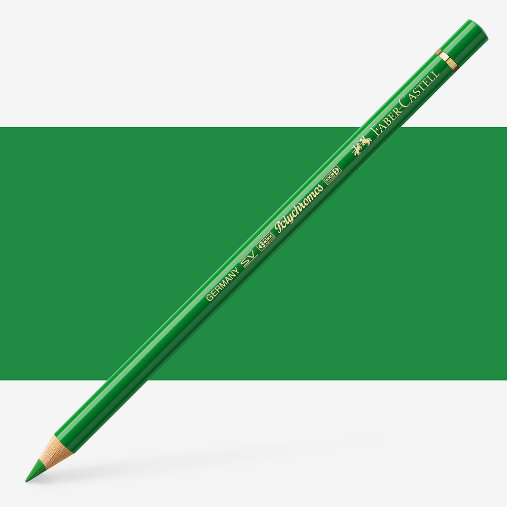 FABERCASTELL POLYCHROMOS COLOUR PENCILS PERMANENT GREEN (266)