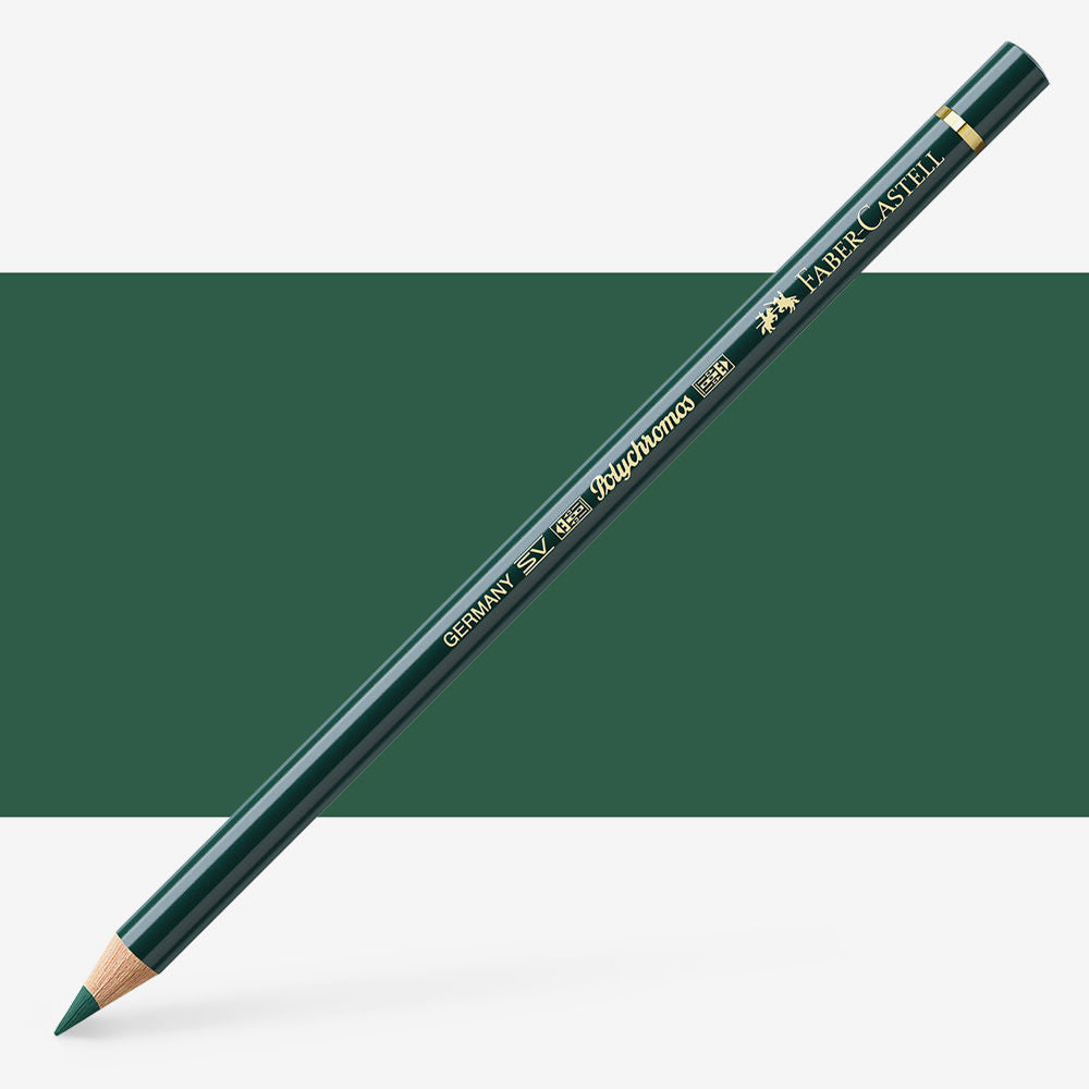 FABERCASTELL POLYCHROMOS COLOUR PENCILS PINE GREEN (267)