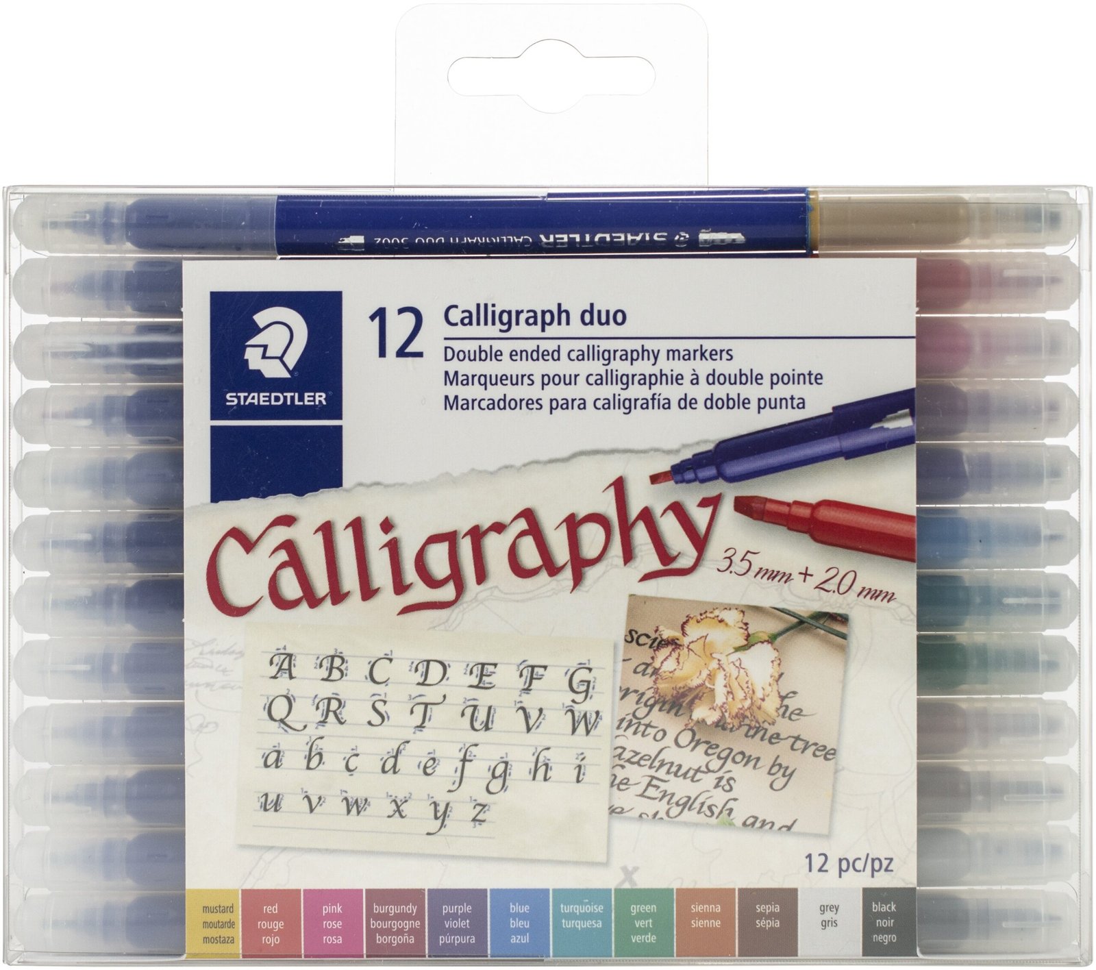 STAEDTLER CALLIGRAPHY DUAL MARKER 3005 SET OF 12 (3005 TB12)