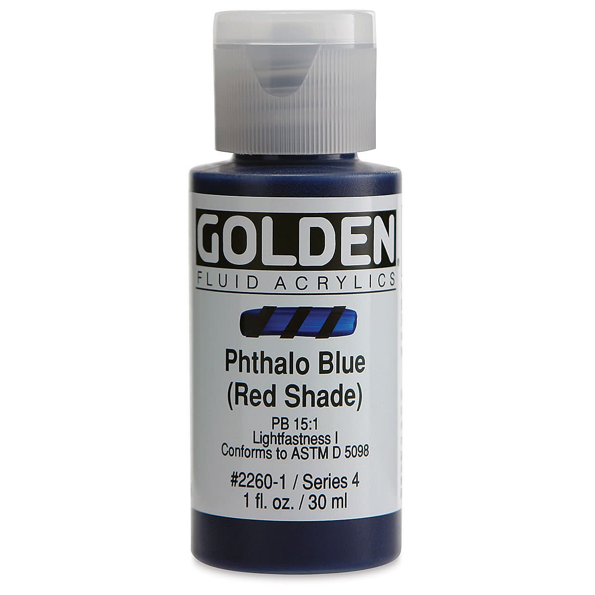 GOLDEN FLUID ACRYLIC 30 ML SR 4 PHTHALO BLUE RED SHADE 0002260-1