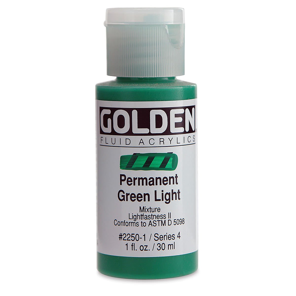 GOLDEN FLUID ACRYLIC 30 ML SR 4 PERMANENT GREEN LIGHT 0002250-1