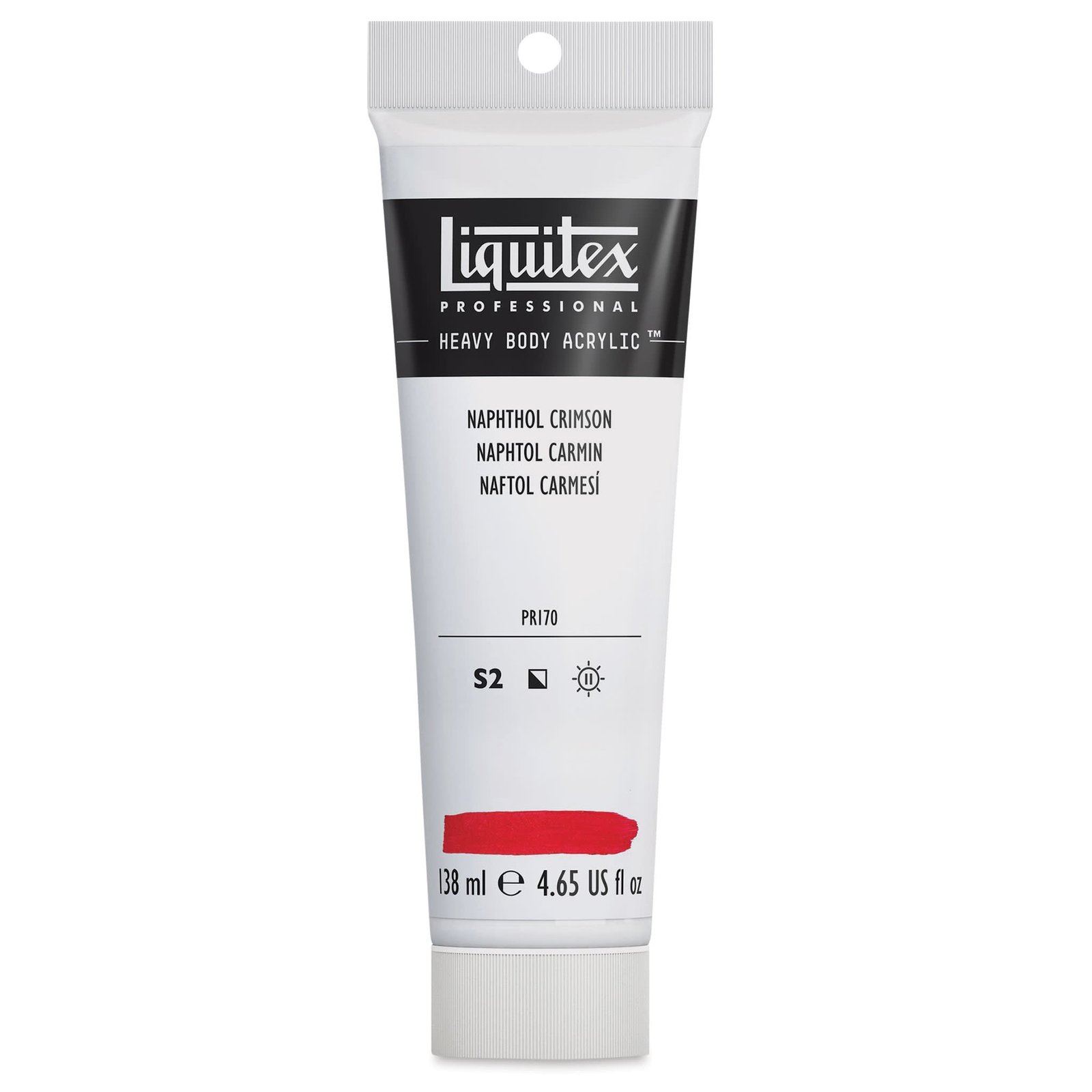 LIQUITEX PROFESSIONAL HEAVY BODY ACRYLIC 138 ML NAPTHOL CRIMSON