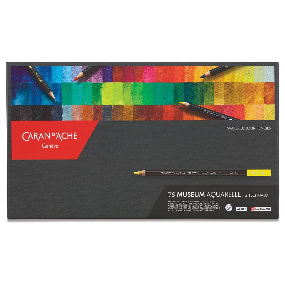 CARAN DACHE MUSUEM AQUARELLE COLOUR PENCIL SET OF 76 (3510)