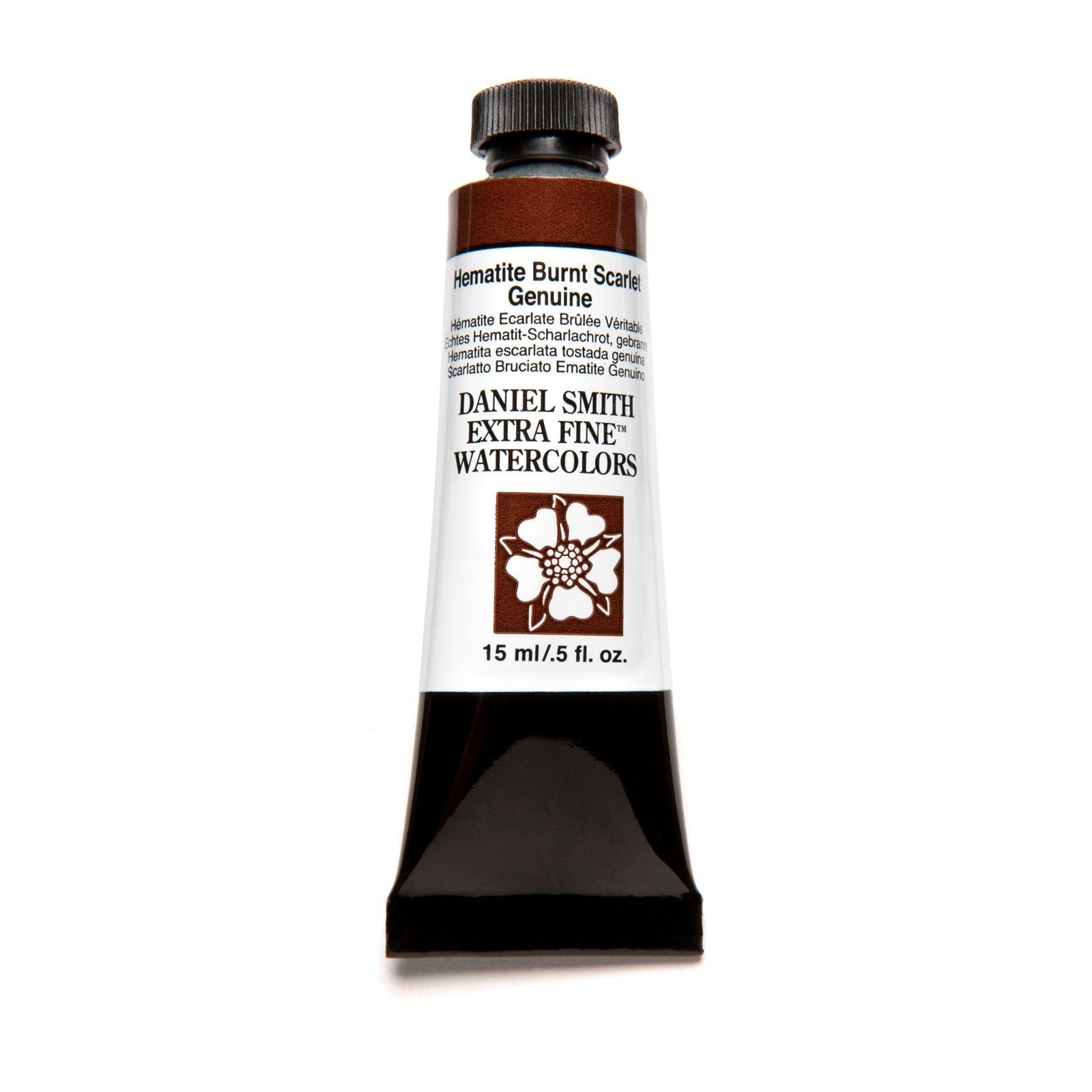 DANIEL SMITH EXTRA FINE WATER COLOUR 15 ML SR 3 HEMATITE BURNT SCARLET GENUINE (158)
