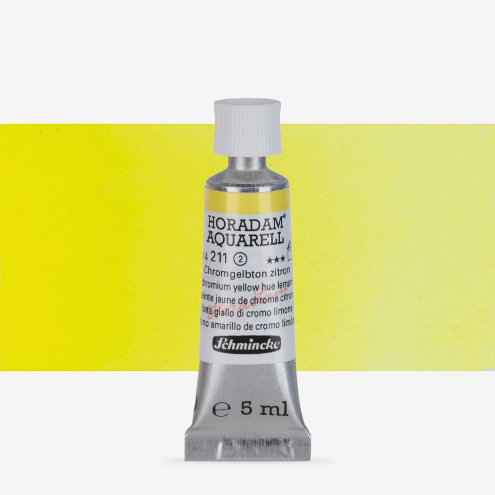 SCHMINCKE HORADAM AQUARELL 5 ML SR 2 CHROMIUM YELLOW HUE LEMON (211)