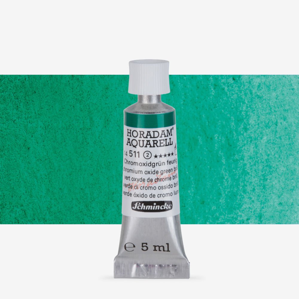 SCHMINCKE HORADAM AQUARELL 5 ML SR 2 CHROMIUM OXIDE GREEN BRILLIANT (511)