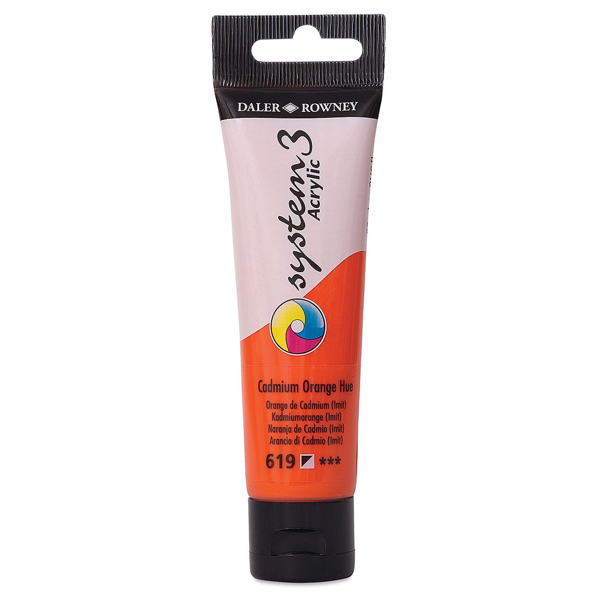 DALER & ROWNEY SYSTEM 3 ACRYLIC 59 ML CADMIUM ORANGE HUE 059619