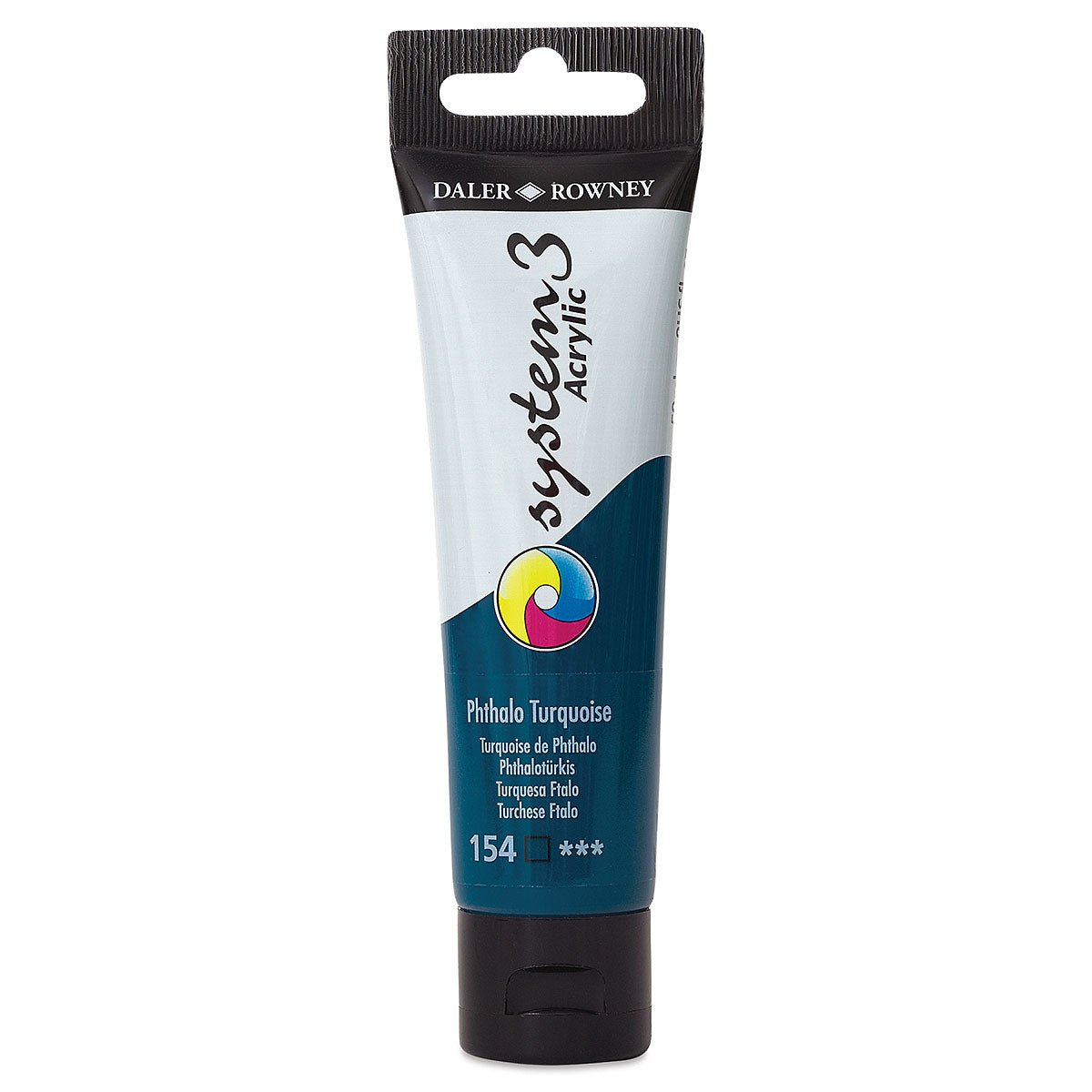 DALER & ROWNEY SYSTEM 3 ACRYLIC 59 ML PHTHALO TURQUOISE 059154
