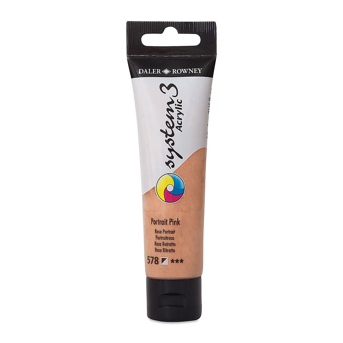DALER & ROWNEY SYSTEM 3 ACRYLIC 59 ML PORTRAIT PINK 059578