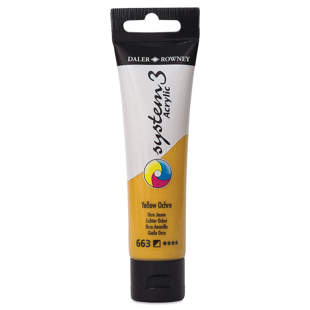 DALER & ROWNEY SYSTEM 3 ACRYLIC 59 ML YELLOW OCHRE 059663