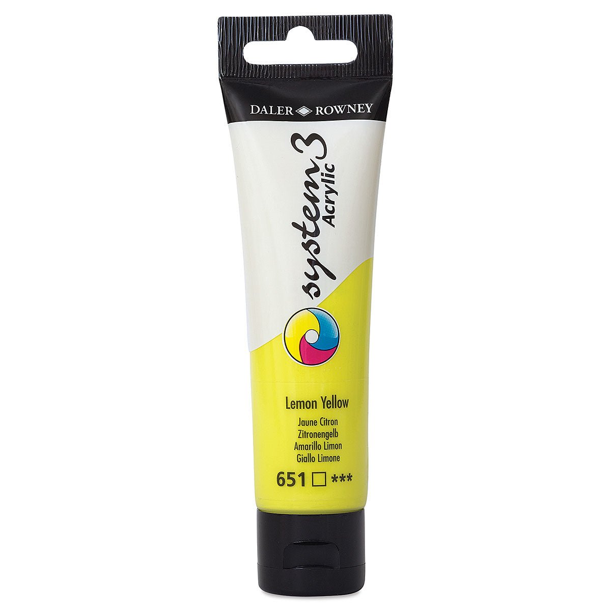 DALER & ROWNEY SYSTEM 3 ACRYLIC 59 ML LEMON YELLOW 059651