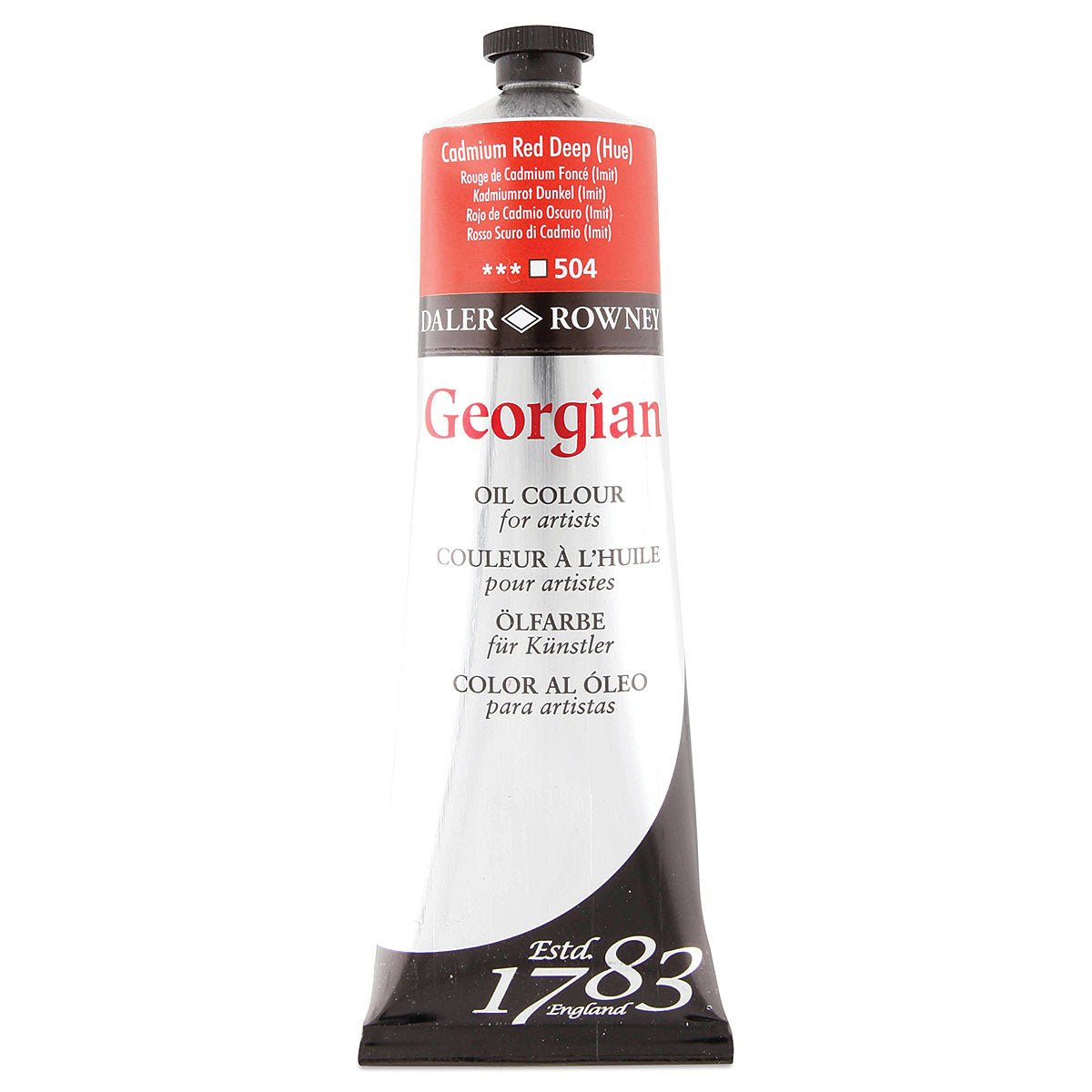 DALER & ROWNEY GEORGIAN OIL COLOUR 225 ML CADMIUM RED DEEP HUE (111225504)